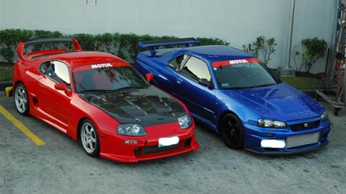 Toyota supra vs skyline r34